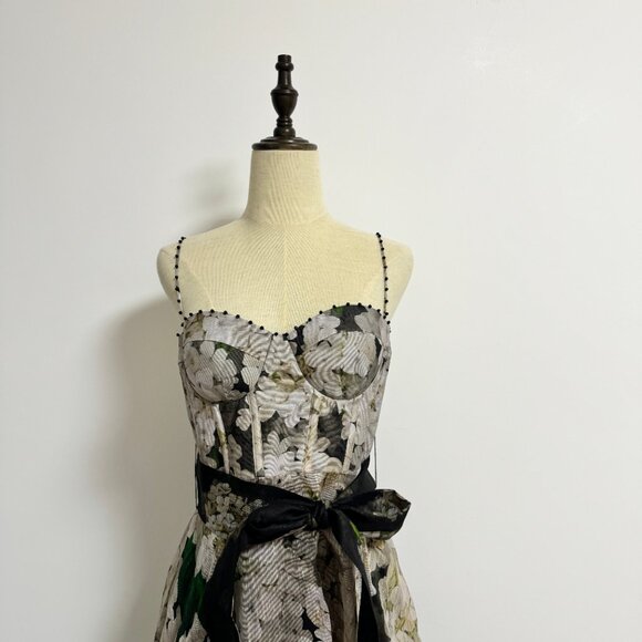 Zimmermann Balance linen and silk bustier dress - Picture 6 of 12